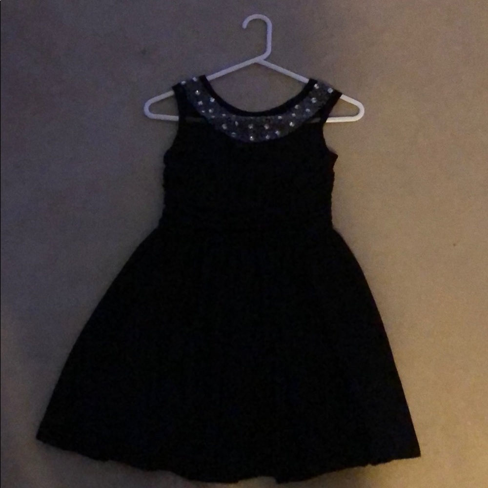 Black dress with gems new